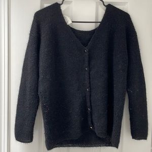 Sezane button back sweater